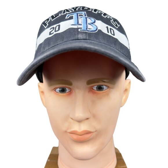 '47 Brand Tampa Bay Rays 2010 MLB Baseball Hat Playoffs Authentic Post Season - Picture 1 of 15